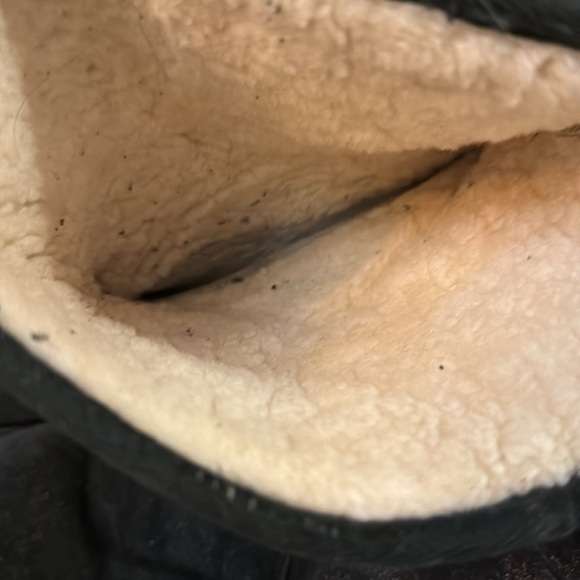 Alegria Metallic Black Suede Boots Fur Lined - Picture 8 of 10